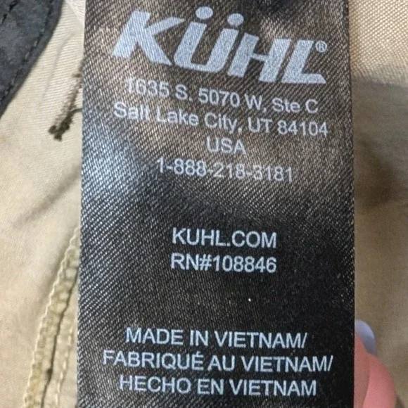 Kuhl Revolvr Pants Men 40x32 Dark Khaki Brown & Green Vintage Patina Dye 5232 - Picture 9 of 16